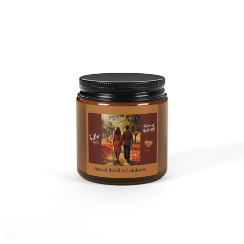Autumn at Apple Hill Soy Candle (White Sage & Lavender or Unscented Amber Jar)
